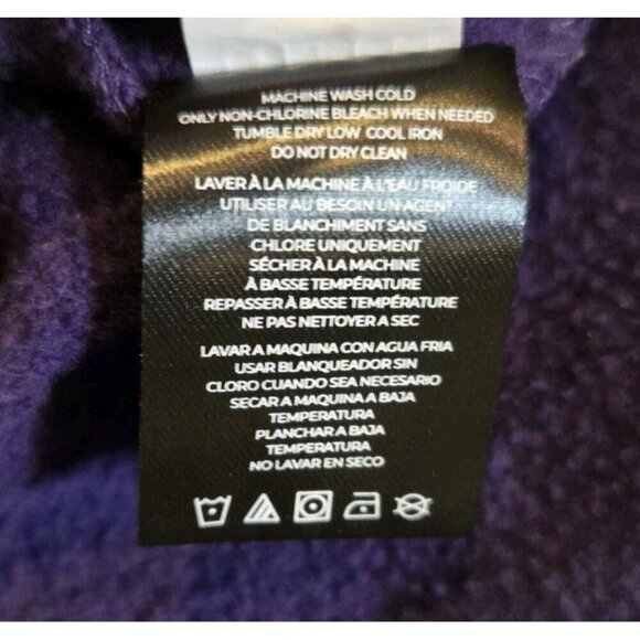 Minnesota Vikings Women's '47 Brand Purple Fade Away Half Zip Hoodie Sweatshirt - Picture 8 of 10